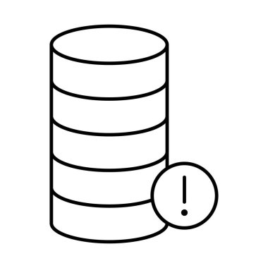  Veritabanı hatası Kolayca düzenleyebilen ya da düzenleyebilen izole edilmiş Vektör simgesi