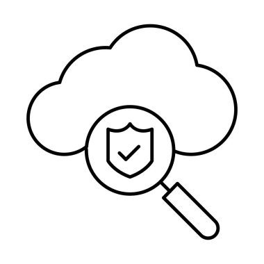 Bulut hesaplama izole edilmiş vektör simgesi kolayca düzenleyebilir ya da değiştirebilir