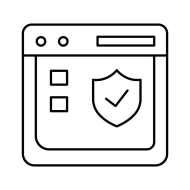 Kolayca değiştirebilen ya da düzenleyebilen güvenli ağ izole edilmiş Vektör simgesi