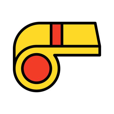 burun flütü, ıslık izole edilmiş vektör simgesi kolayca değiştirilebilir ya da düzenlenebilir