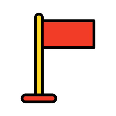 Hedef bayrak Kolayca değiştirilebilir ya da düzenlenebilir Vektör Simgesi