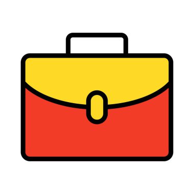 Bagaj, çanta Kolayca değiştirilebilen ya da düzenlenebilen izole edilmiş Vektör Simgesi