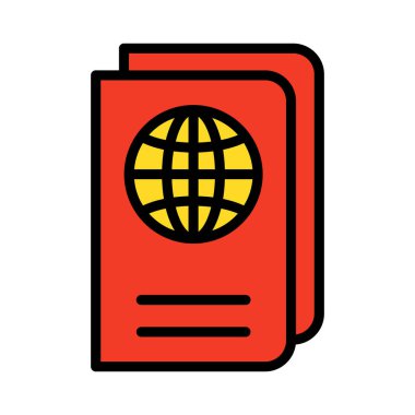 En sevilen konum, Kolayca değiştirilebilen veya düzenlenebilen izole edilmiş vektör simgesi