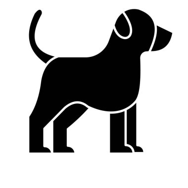 Köpek İzole Vektör simgesi kolayca değiştirebilir veya düzenleyebilir