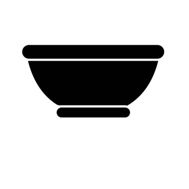 Köpek kasesi izole edilmiş Vektör simgesi kolayca değiştirilebilir ya da düzenlenebilir