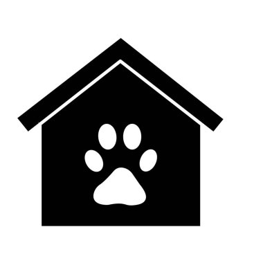 Hayvan barınağı izole edilmiş Vektör simgesi kolayca değiştirilebilir ya da düzenlenebilir