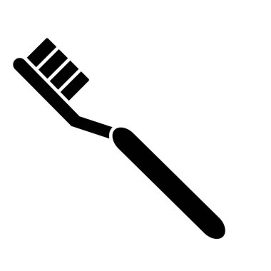 Diş fırçası izole edilmiş vektör simgesi kolayca değiştirilebilir veya düzenlenebilir