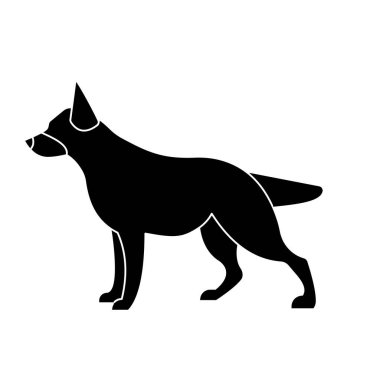 Köpek İzole Vektör simgesi kolayca değiştirebilir veya düzenleyebilir