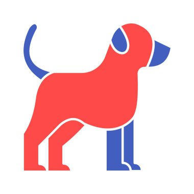 Köpek İzole Vektör simgesi kolayca değiştirebilir veya düzenleyebilir
