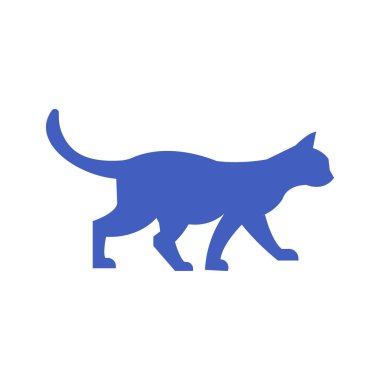 Kolayca değiştirebilen ya da düzenleyebilen Kedi İzole Vektör simgesi