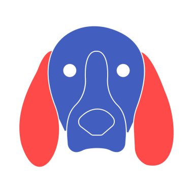 Beagle izole edilmiş Vektör simgesi kolayca düzenleyebilir ya da değiştirebilir