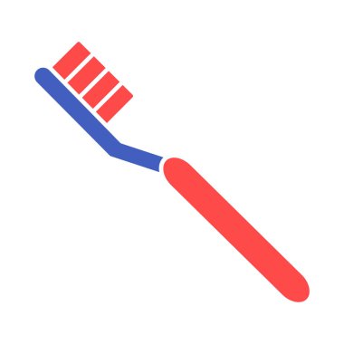 Diş fırçası izole edilmiş vektör simgesi kolayca değiştirilebilir veya düzenlenebilir