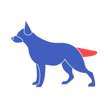 Köpek İzole Vektör simgesi kolayca değiştirebilir veya düzenleyebilir