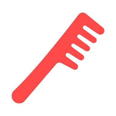 Kolayca düzenleyebilen ya da düzenleyebilen saç tarağı yalıtılmış Vektör simgesi