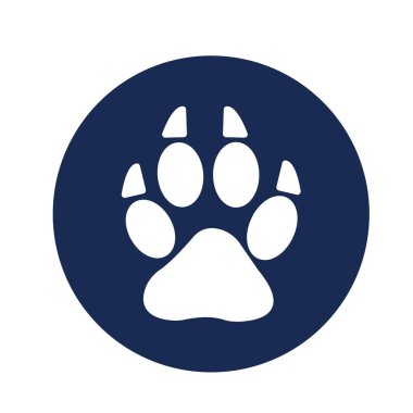 Hayvan pençesi izole edilmiş Vektör simgesi kolaylıkla değiştirilebilir veya düzenlenebilir