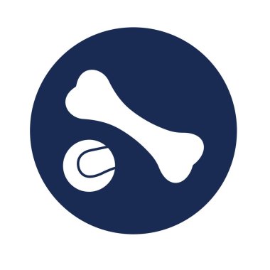 Kemik ve top izole edilmiş Vektör simgesi kolayca düzenleyebilir ya da değiştirebilir