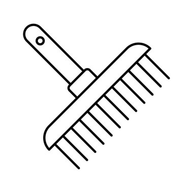 Boyama fırçası izole edilmiş vektör simgesi kolayca düzenlenebilir ya da değiştirilebilir