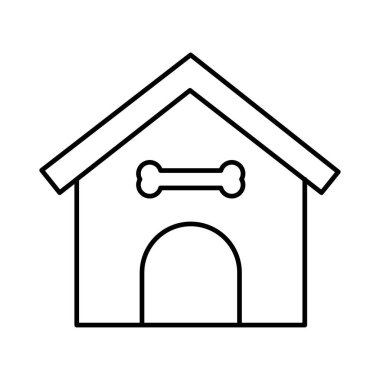 Hayvan barınağı izole edilmiş Vektör simgesi kolayca değiştirilebilir ya da düzenlenebilir