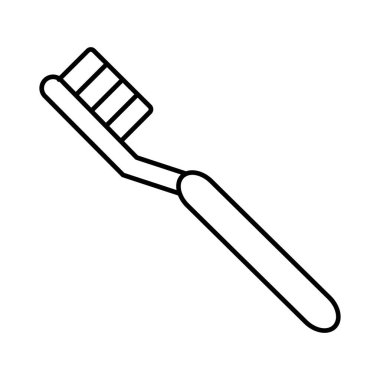 Diş fırçası izole edilmiş vektör simgesi kolayca değiştirilebilir veya düzenlenebilir