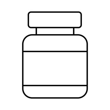 Konserve yiyecek izole edilmiş vektör simgesi kolayca değiştirilebilir ya da düzenlenebilir