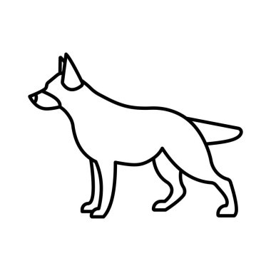 Köpek İzole Vektör simgesi kolayca değiştirebilir veya düzenleyebilir