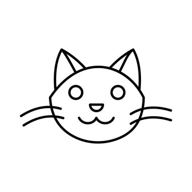  Kolayca değiştirebilen ya da düzenleyebilen Kedi İzole Vektör simgesi
