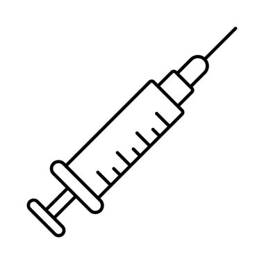 Hayvan aşısı izole edilmiş Vektör simgesi kolayca değiştirilebilir veya düzenlenebilir