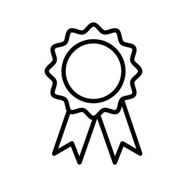 Ödül rozeti izole edilmiş vektör simgesi kolayca düzenlenebilir veya değiştirilebilir