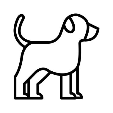 Köpek İzole Vektör simgesi kolayca değiştirebilir veya düzenleyebilir