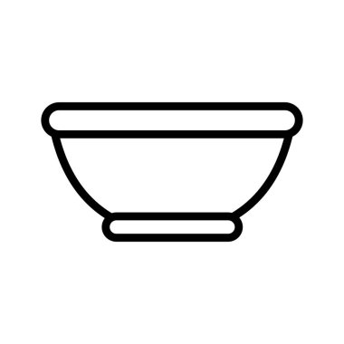 Köpek kasesi izole edilmiş Vektör simgesi kolayca değiştirilebilir ya da düzenlenebilir