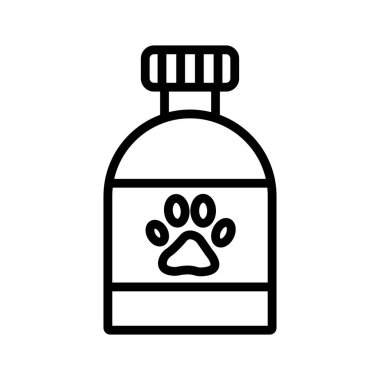 Evcil hayvan takviyesi izole edilmiş Vektör simgesi kolayca düzenleyebilir ya da değiştirebilir