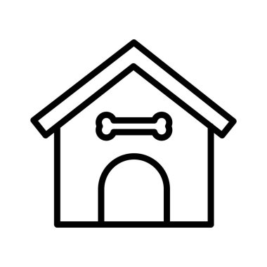 Hayvan barınağı izole edilmiş Vektör simgesi kolayca değiştirilebilir ya da düzenlenebilir