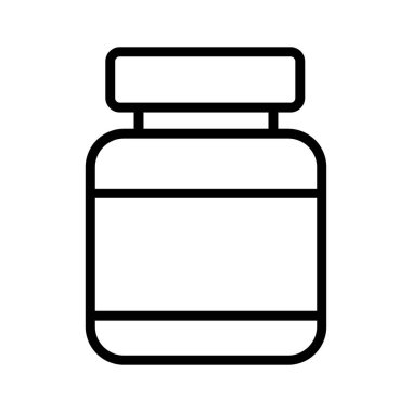 Konserve yiyecek izole edilmiş vektör simgesi kolayca değiştirilebilir ya da düzenlenebilir