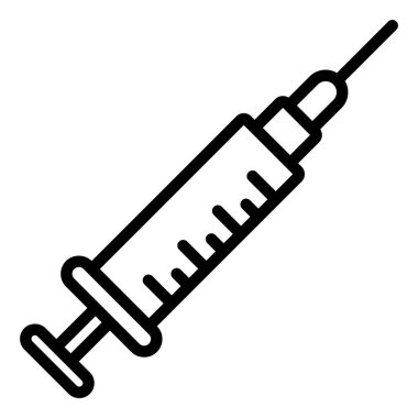 Hayvan aşısı izole edilmiş Vektör simgesi kolayca değiştirilebilir veya düzenlenebilir