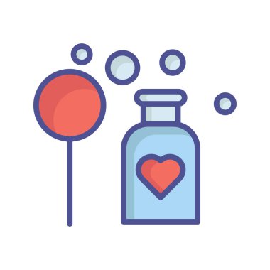 Kabarcık çubuğu vektör simgesi kolayca düzenlenebilir ya da değiştirilebilir