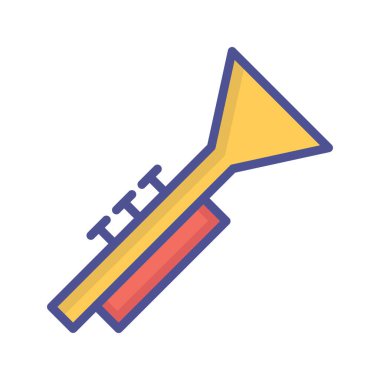 Kolayca düzenleyebilen veya düzenleyebilen Horn Vektör simgesi