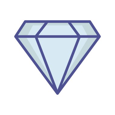 Kolayca düzenleyebilen ve düzenleyebilen mücevher elmas vektörü simgesi