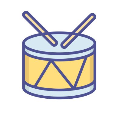 Kolayca düzenleyebilen veya düzenleyebilen Davul Vektörü simgesi