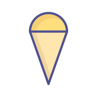 Kolayca düzenleyebilen ya da düzenleyebilen Kek koni Vektörü simgesi