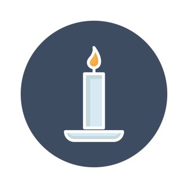 Kolayca düzenleyebilen veya düzenleyebilen mum vektörü simgesini uyar