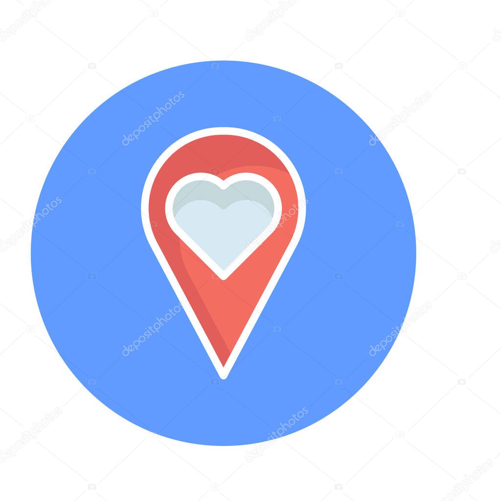 Favorite location Vector icon which can easily modify or edit