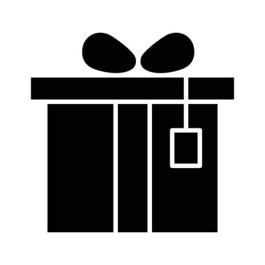 Kolayca düzenleyebilen ve düzenleyebilen doğum günü hediyesi vektörü simgesi