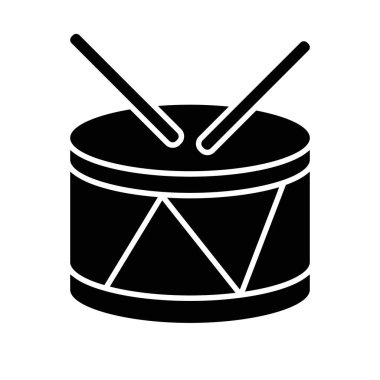 Kolayca düzenleyebilen veya düzenleyebilen Davul Vektörü simgesi