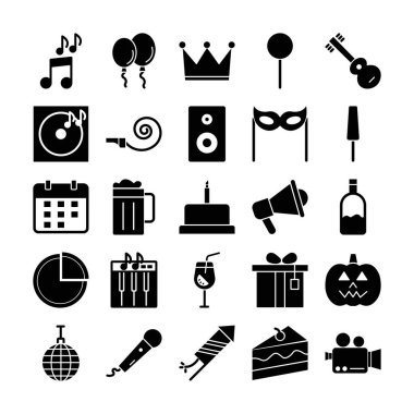 Parti ve Kutlama Vektörü simgesi kolayca değiştirebilir ya da düzenleyebilir 