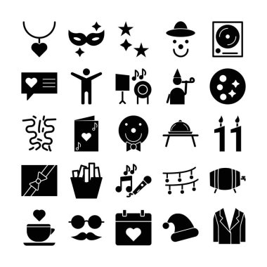 Parti ve Kutlama Vektörü simgesi kolayca değiştirebilir ya da düzenleyebilir 