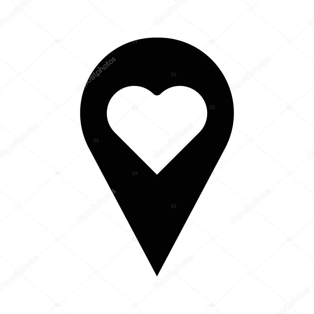 Favourite location Vector icon which can easily modify or edit