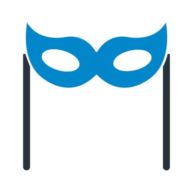 Kolayca değiştirebilen veya düzenleyebilen karnaval maskeli Vektör simgesi