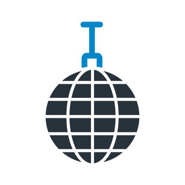 Kolayca değiştirebilen veya düzenleyebilen dans topu vektörü simgesi