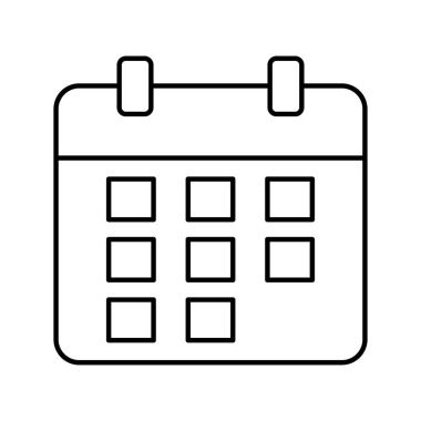 Kolayca düzenleyebilen veya düzenleyebilen Takvim Vektörü simgesi