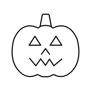 Şeytani kabak vektörü simgesi Kolayca değiştirebilir ya da düzenleyebilir